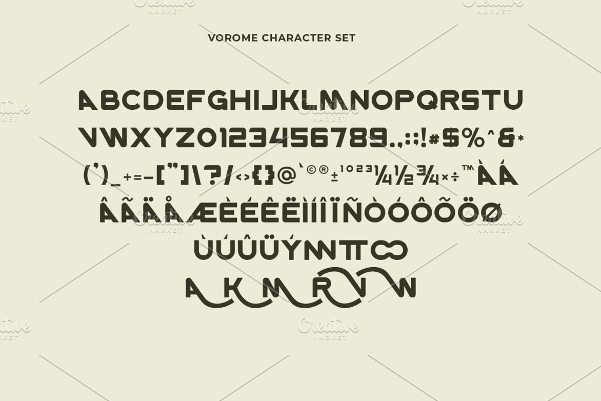 Vorome Logo Sans Font, a Sans Serif Font by Artiveko (Photo 3 of 8)