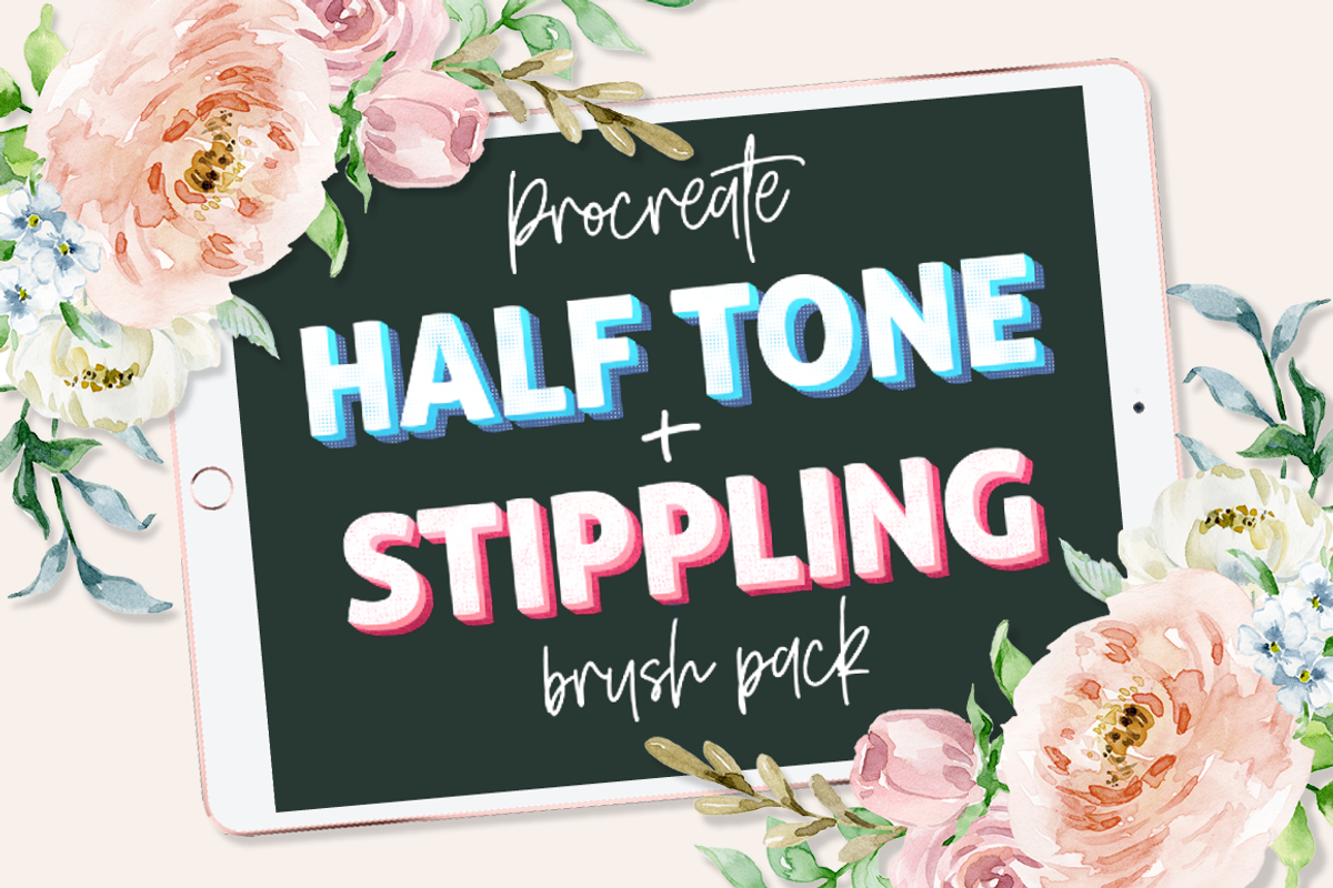 Procreate Halftone + Stippling Set