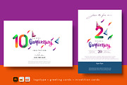 Colorful Anniversary Greeting Card., a Graphic by OtpirusGraphic (Thumbnail 4 of 5)