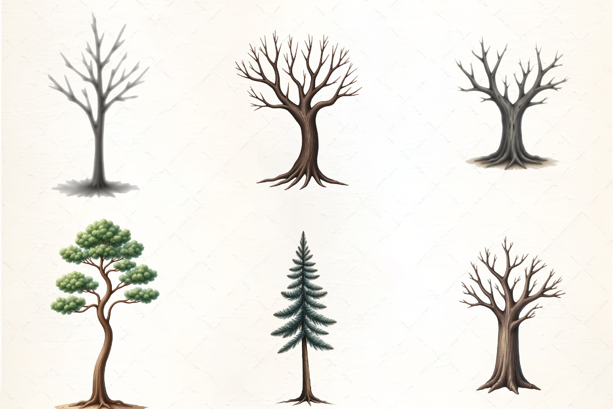 Creepy Tree Silhouette Clipart, an Illustration by CrexoraLab (Photo 4 of 5)