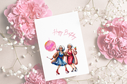 FUNNY OLD LADIES CLIPART, a Person Illustration by Daring Digies (Thumbnail 6 of 6)