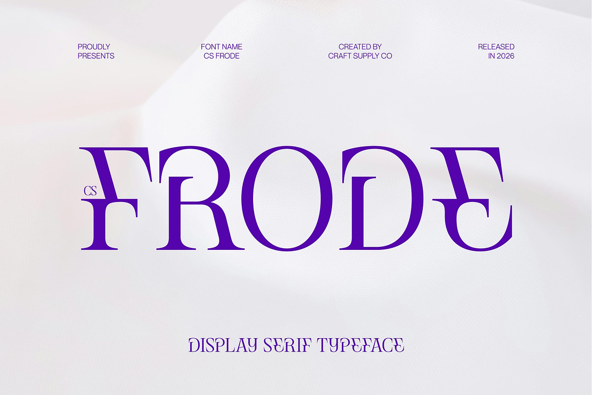 CS Frode – Modern Serif Font, a Serif Font by Craft Supply Co. (Photo 1 of 8)