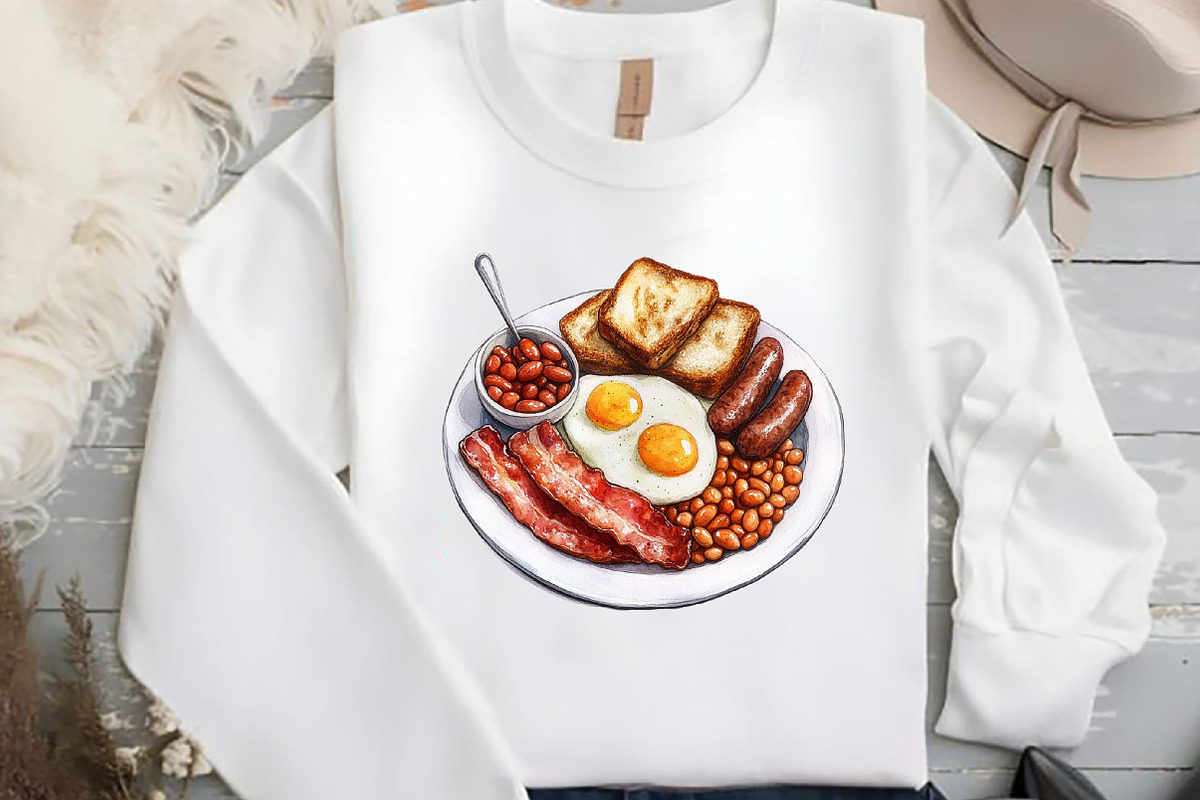 Watercolor Breakfast Clipart Png, an Illustration by DreamCafeArt (Photo 6 of 7)