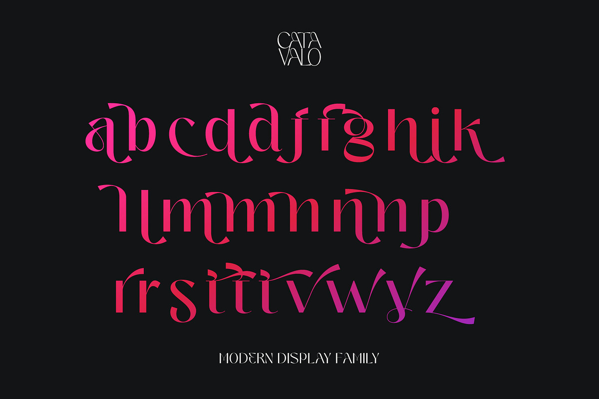 Catavalo - Modern display family, a Font by creativemedialab (Photo 13 of 23)