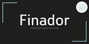Finador, a Sans Serif Font by Julien Fincker (Thumbnail 1 of 10)
