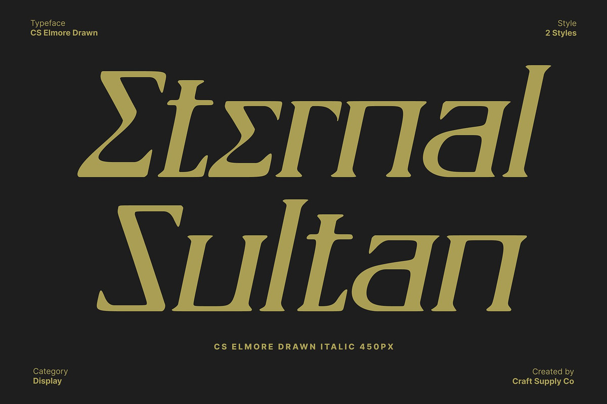 CS Elmore Drawn, a Serif Font by Craft Supply Co. (Photo 3 of 8)