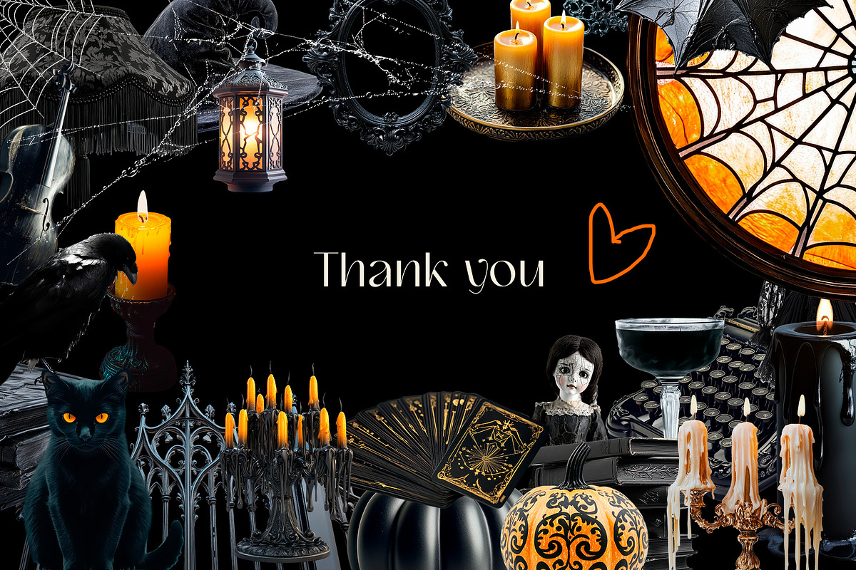 Gothic Dark Academia PNG Collection, an Object Graphic by ViktoriaLapshyna (Photo 15 of 15)