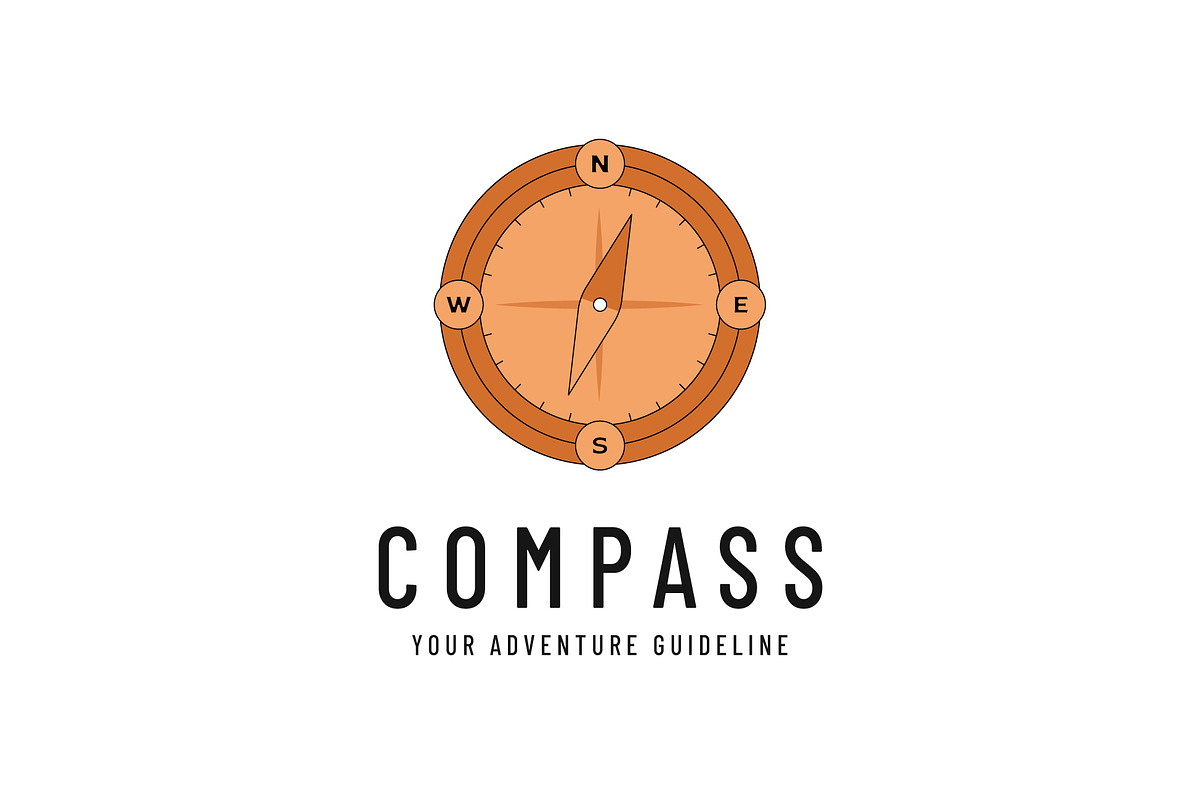 simple compass logo icon vector, a Branding & Logo Template by Pyruos ID