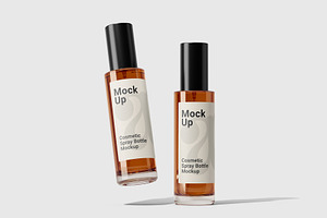 Cosmetic Spray Bottle Mockup