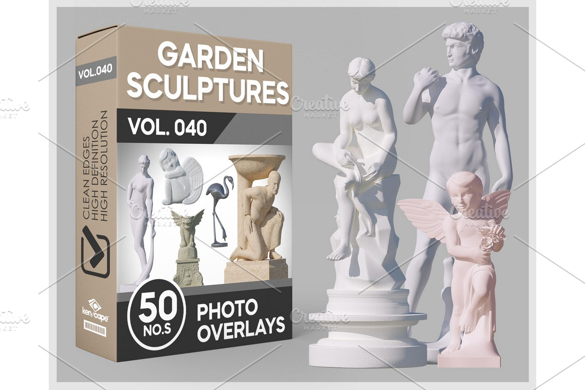 50 Garden Sculptures Photo Overlays, an Architecture Photo by KenScape (Photo 1 of 3)