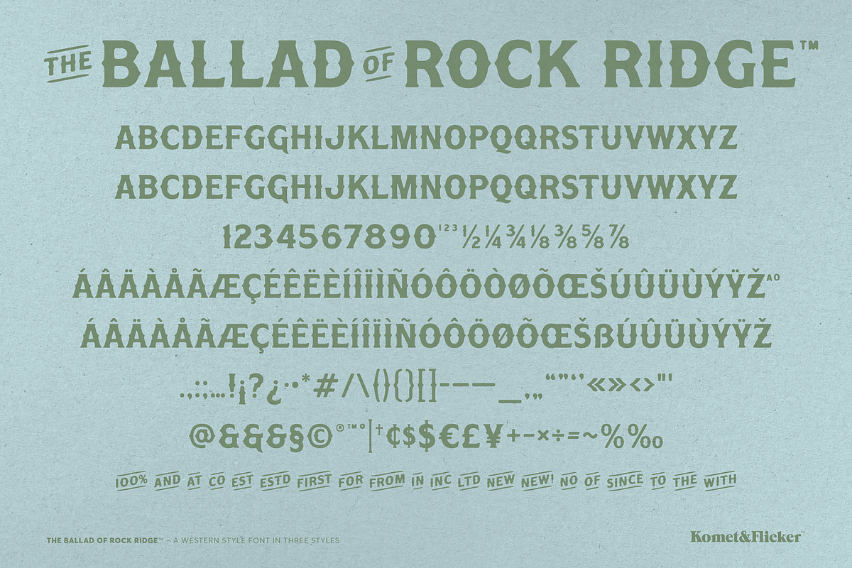 The Ballad of Rock Ridge, a Serif Font by Komet & Flicker (Photo 14 of 14)