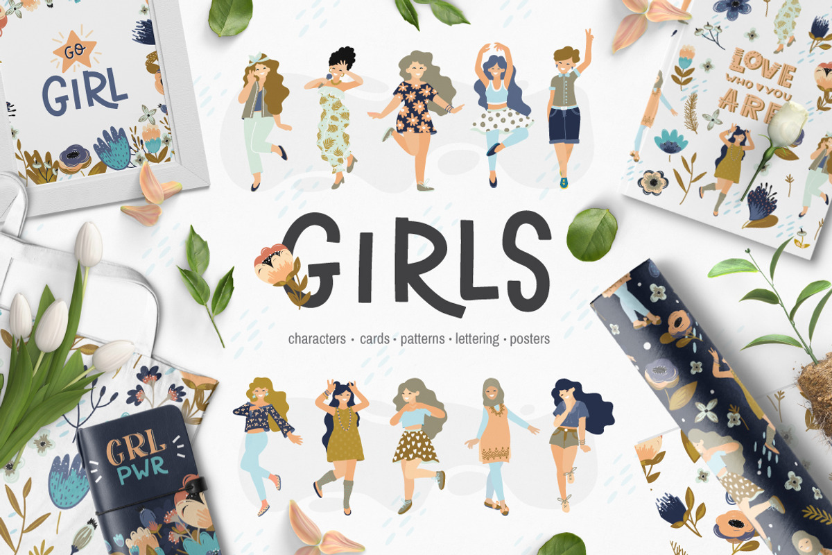 Girls - Body positive big collection, an Object Graphic by DariSmartArt (Photo 1 of 12)