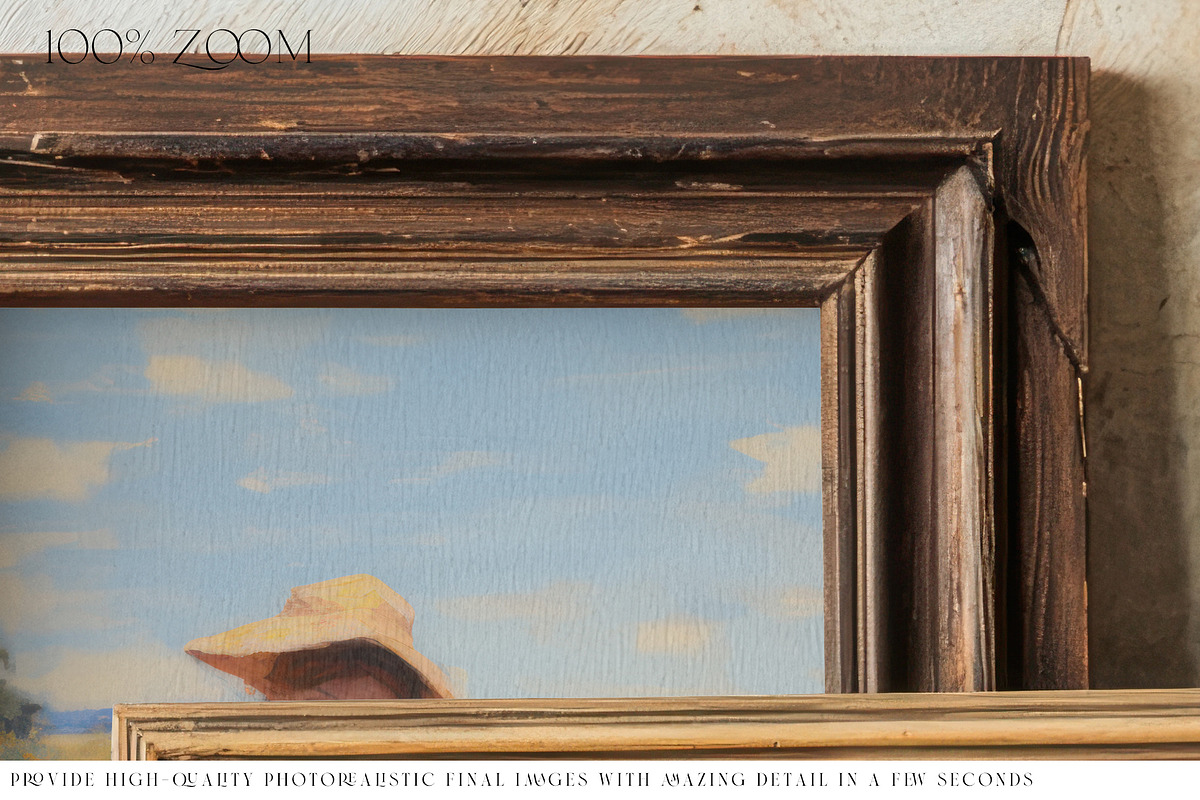 Vintage Frames PNG & PSD Mockups, a Product Mockup by mock-ups (Photo 7 of 10)