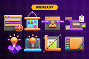 Design 3d Icon Pack, an Object 3D Model by Ui Stock (Thumbnail 4 of 6)