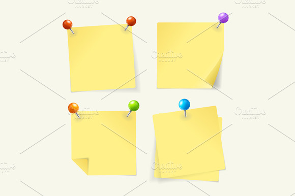 Vector pin yellow paper preview 2