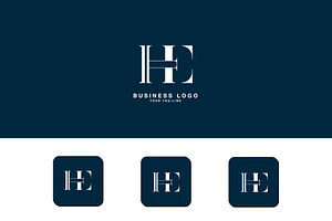 HE, EH, Abstract Logo design, a Branding & Logo Template by art_creater