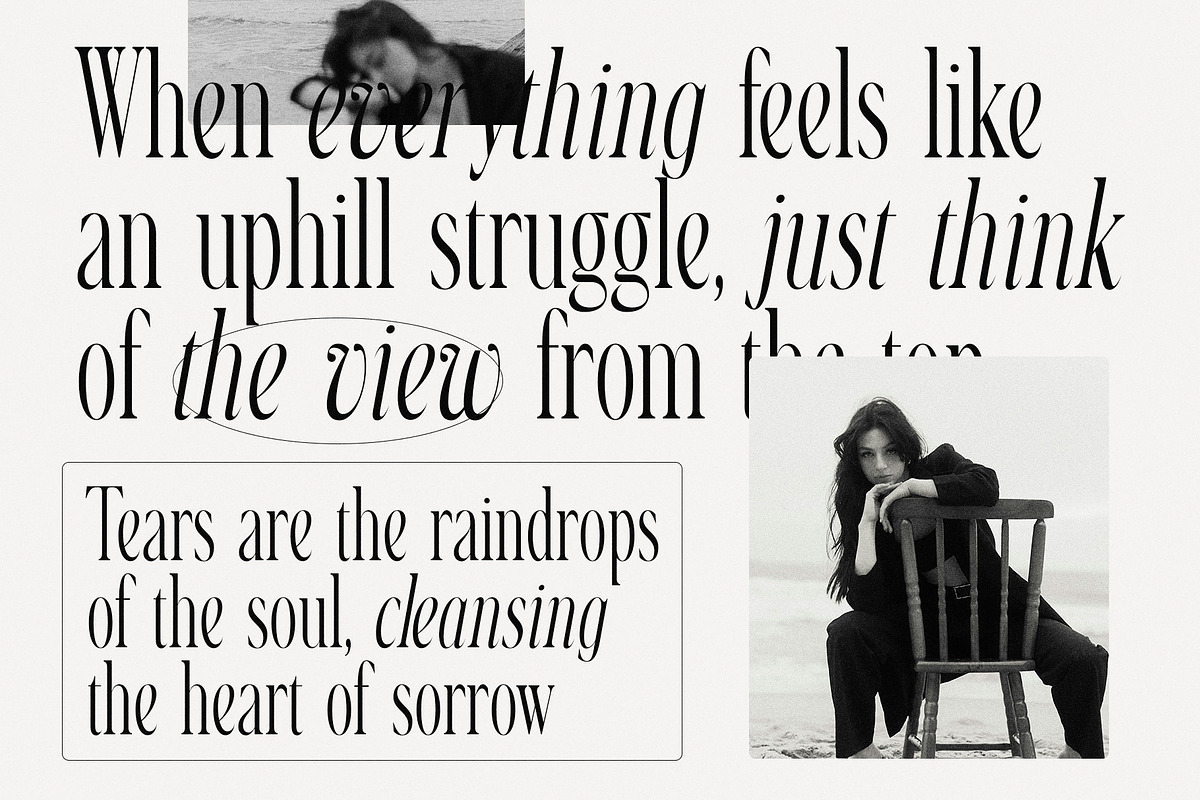 Glowins Minimalist Family Serif Font, a Serif Font by Graphicxell (Photo 4 of 8)