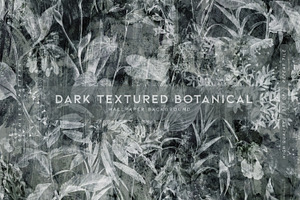 Dark Textured Botanical