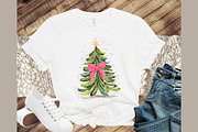 Coquette Pink Bow Christmas Tree PNG, an Illustration by Sublimation Artist (Thumbnail 6 of 9)