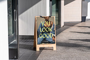 Sandwich Board Sidewalk Sign Mockup, a Mockup by Area Mockups (Thumbnail 4 of 4)