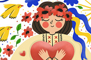Pray for Ukraine, a Person Illustration by Solart (Thumbnail 3 of 3)