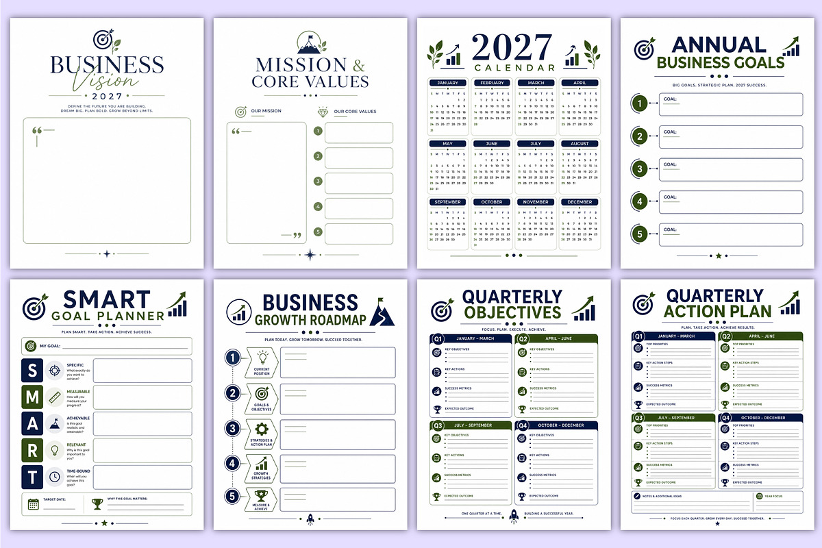 2027 Business Growth Planner KDP, a Stationery Template by Mustafiz (Photo 2 of 4)