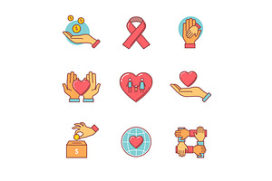 Support And Care Icons