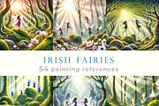 Woodland Fairies Dance Irish Art, a Decorative Illustration by Bubert Art (Thumbnail 1 of 7)