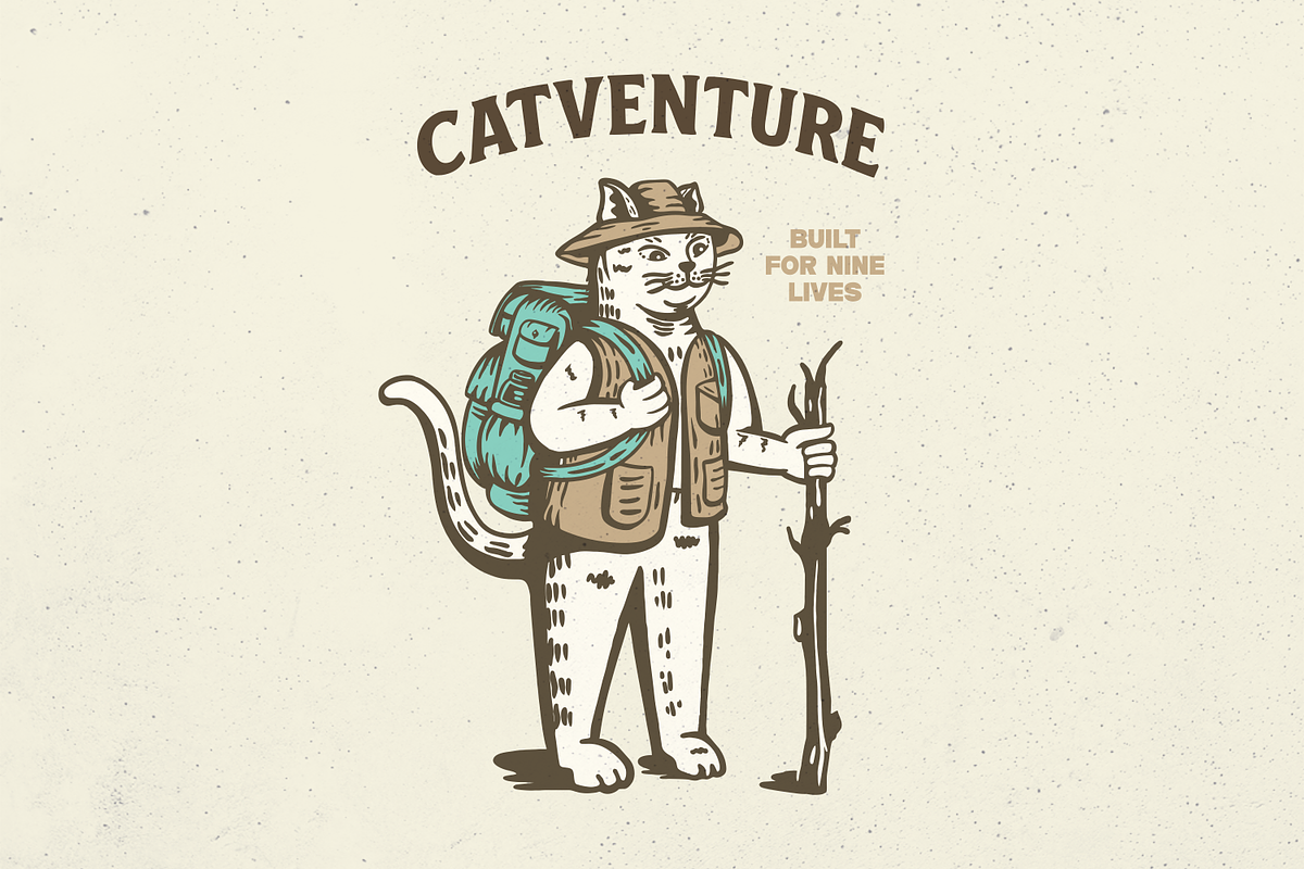 Catventure, an Animal Illustration by Mangustudio (Photo 1 of 3)