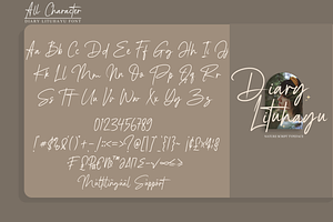 Diary Lituhayu//Nature Script Font