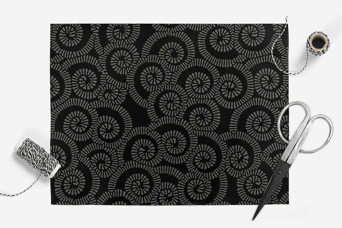 Artistic Seamless Patterns Set, a Pattern Graphic by Curly_Pat (Photo 5 of 6)
