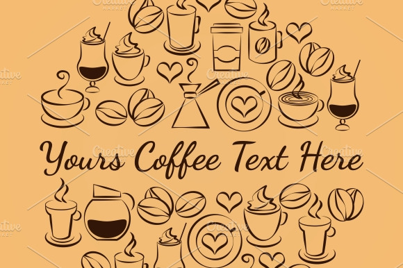 Coffee Time Emblem Of Coffee Icons