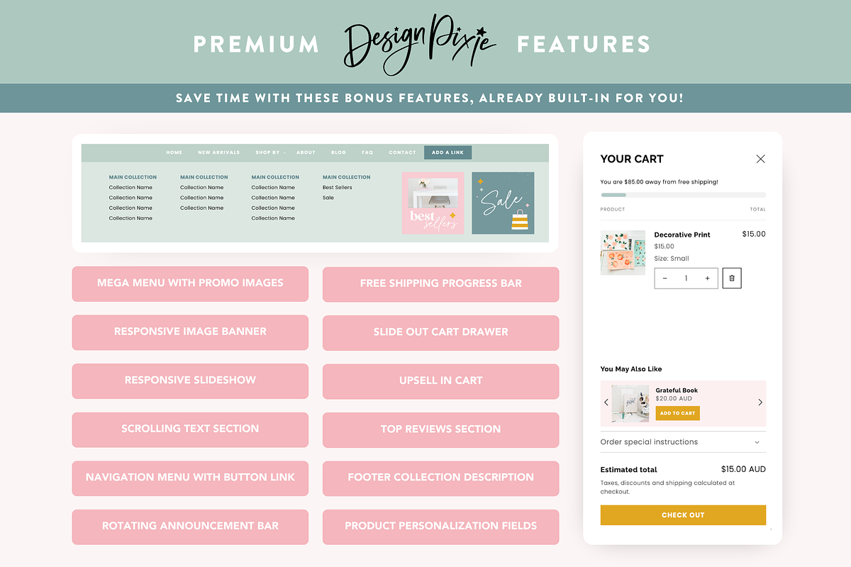 Shopify Theme Pastel, a Shopify Template by Design Pixie (Photo 6 of 10)