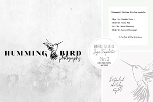 Bird Logo -Sketchy Artistic style 2