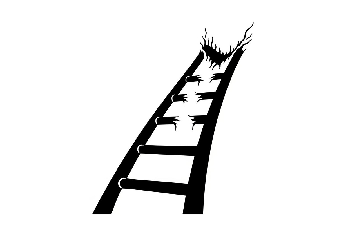 50 Broken Ladder Silhouette Bundle, an Illustration by Designs_River (Photo 35 of 51)