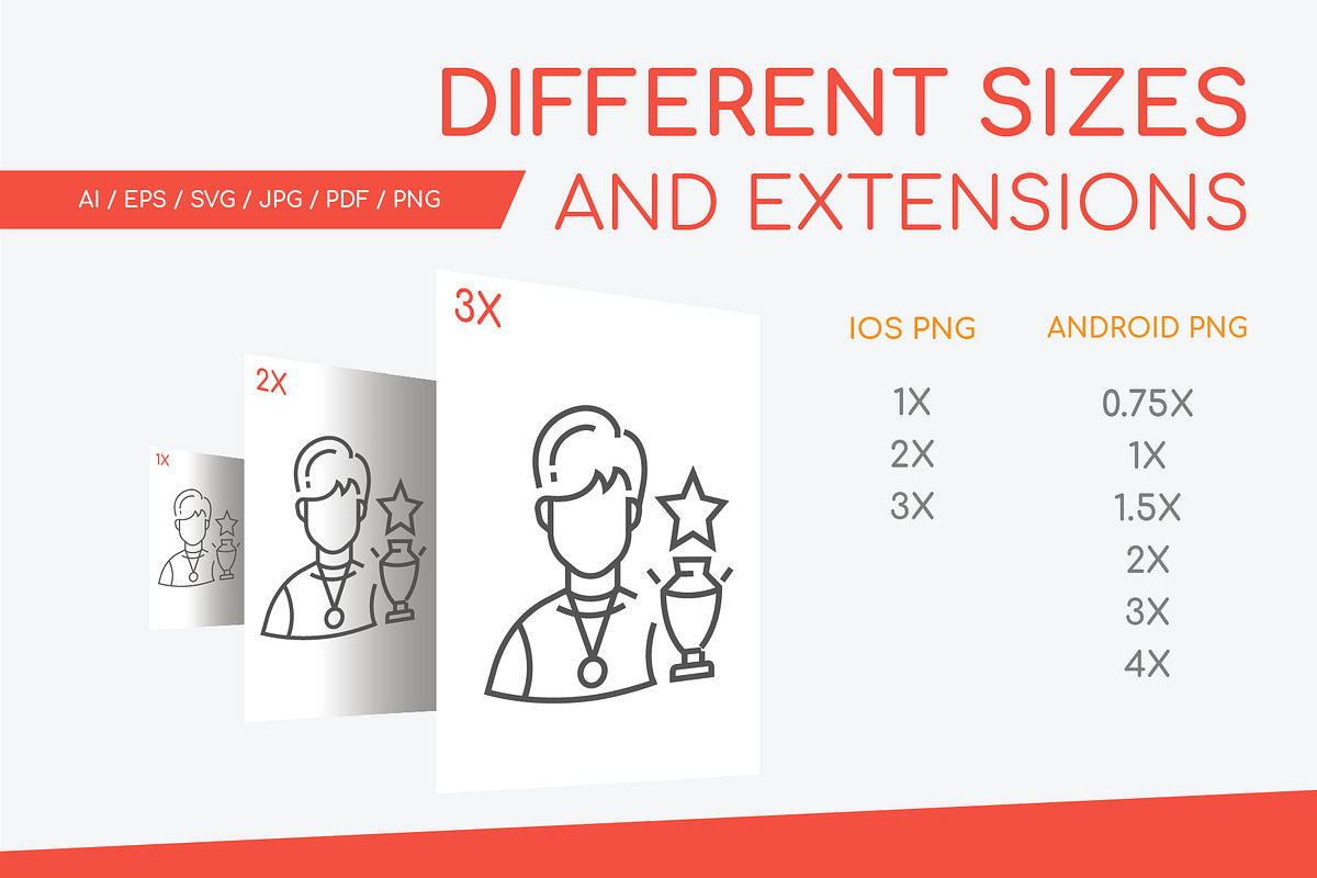 People - Line Icons Collection, an Outline Icon by Boyko Pictures (Photo 3 of 8)
