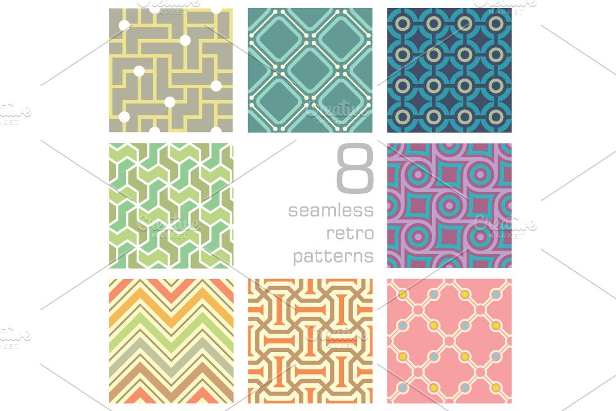 seamlessly retro pattern collection