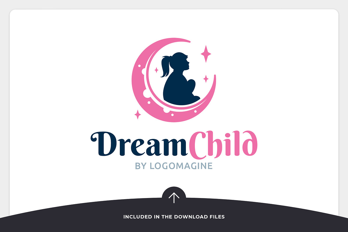 Dream Child - Girl Logo Template, a Branding & Logo Template by LOGOMAGINE (Photo 5 of 16)