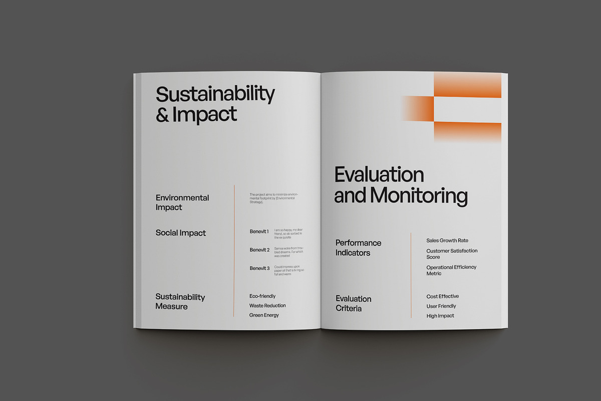 Modern Minimal Business Proposal, a Brochure Template by Neermana (Photo 11 of 12)