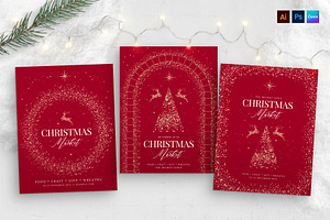 Luxury Christmas Flyer Template, a Flyer Template by BrandPacks