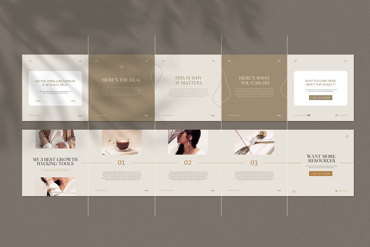 Classy Carousel Instagram Templates, a Social Media Template by AndrewPixel (Photo 4 of 7)