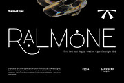 Ralmone, a Sans Serif Font by Nathatype (Thumbnail 1 of 10)