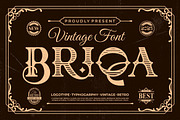 Briqa || Vintage Retro Serif Font, a Serif Font by Ermedia Studio (Thumbnail 1 of 10)