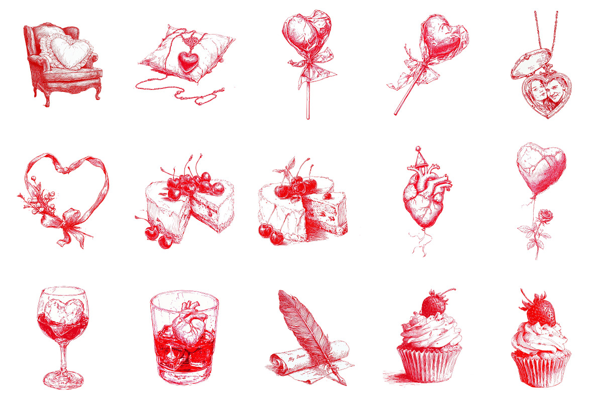 Valentine’s Day Clipart, an Illustration by OK Design (Photo 3 of 6)