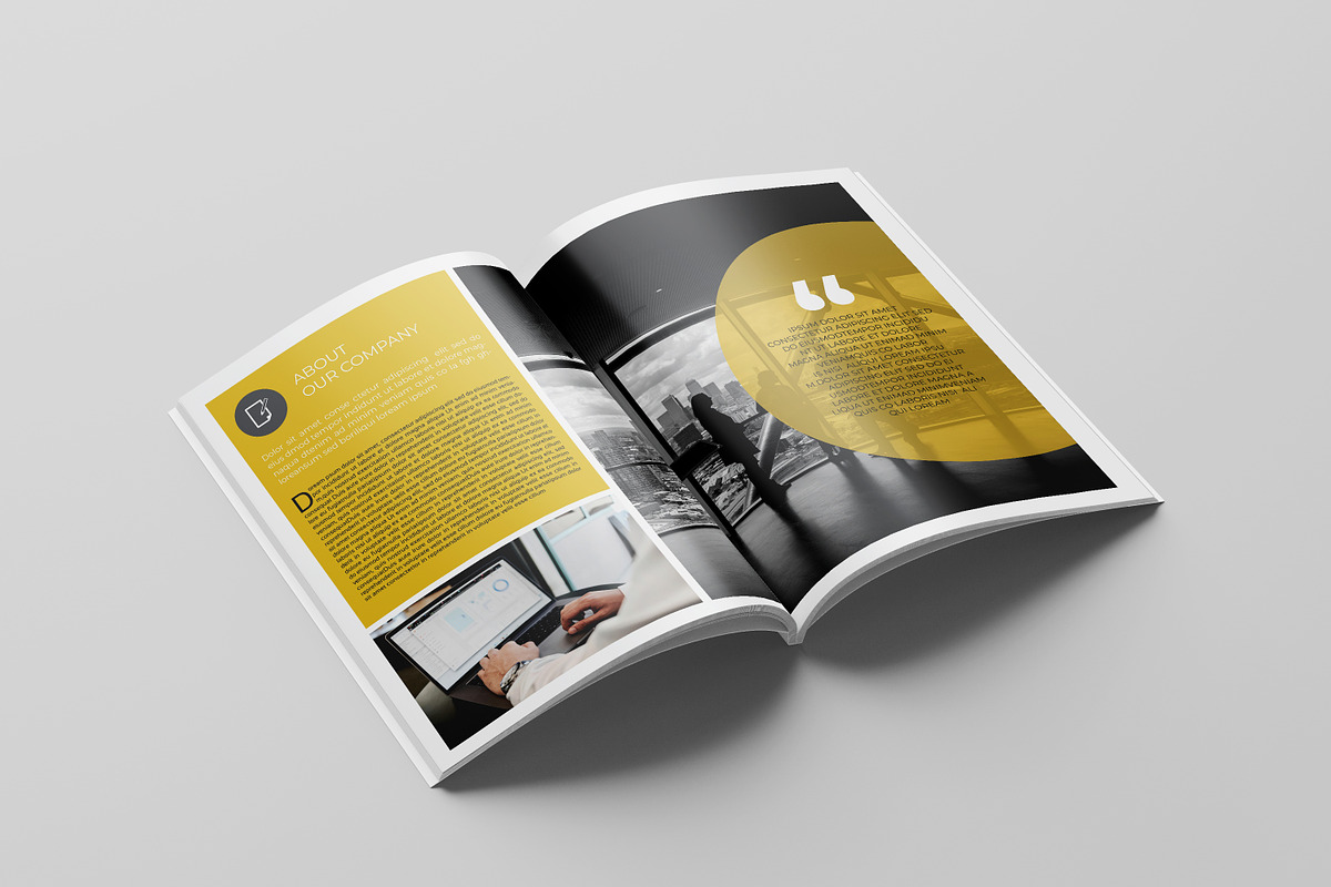 Annual Report Template, a Brochure Template by retrographix (Photo 6 of 14)