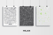 5 maps of Italian cities, a Texture Illustration by MaximGertsen (Thumbnail 3 of 9)