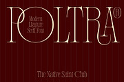 Poltra - Ligature Serif Font, a Serif Font by The Native Saint Club (Thumbnail 1 of 16)