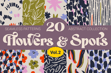Flowers and Spots seamless pattern 2, a Pattern Graphic by AnnArt