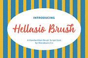 Hellasio - Brush Script Font, a Script Font by Wacaksara Co. (Thumbnail 1 of 10)