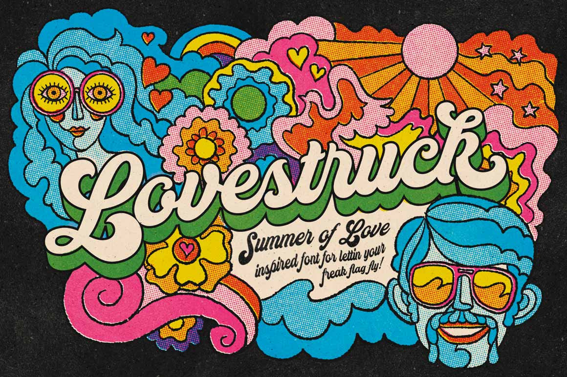 Lovestruck 70s Script Font by RetroSupply